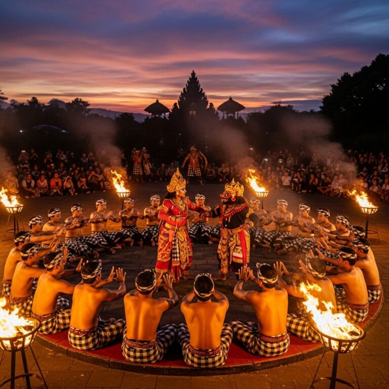 Eksotisme Tari Kecak Bali: Harmoni Suara, Api, dan Cerita Ramayana